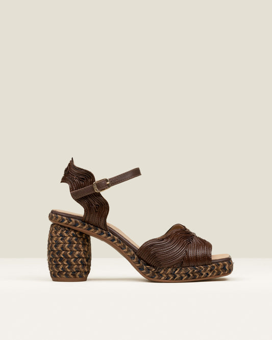 Alpargata De Tacón Alto Danna Moka