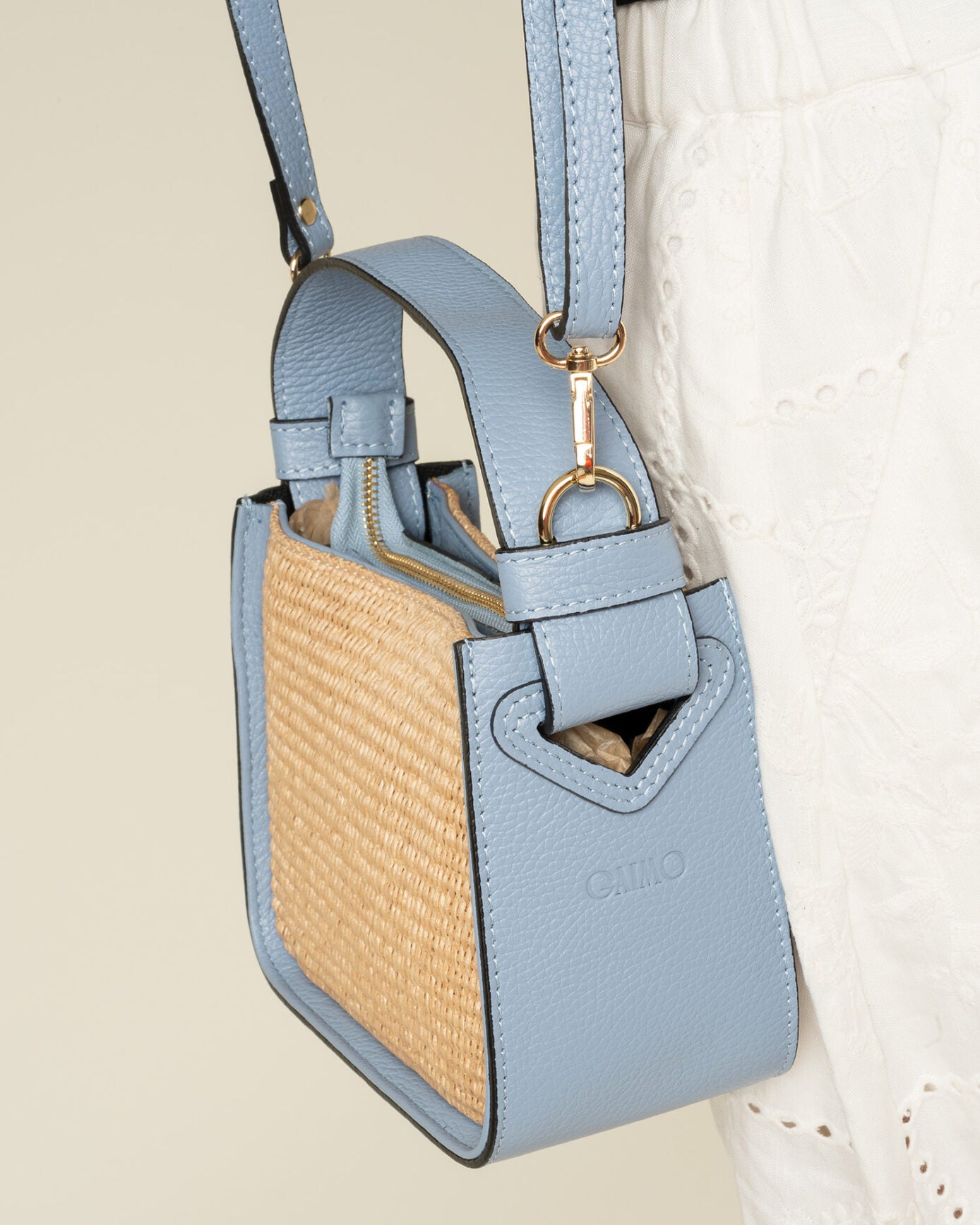 Bolso Balance Rafia Azul