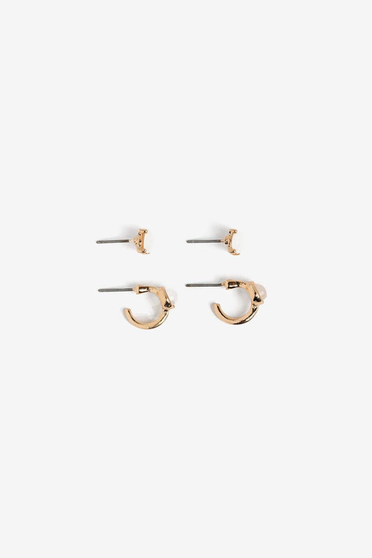 Pendientes Conjunto Perla Aro