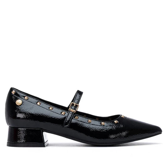 Zapato Charol Con Tachuelas Negro