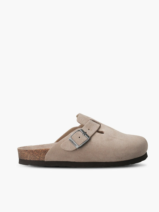 Zueco Riva Velour Taupe Unisex