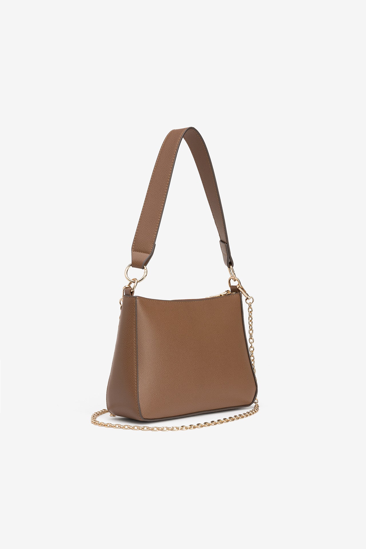 Bolso Bandolera Marrón Liso