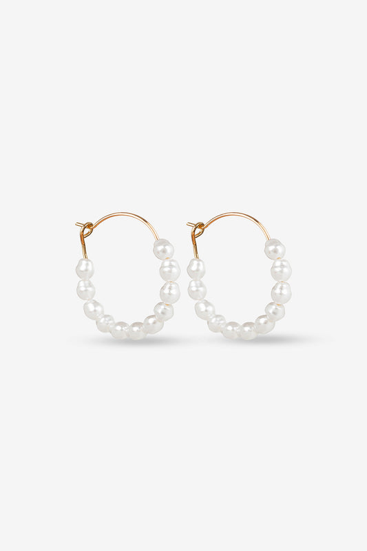 Pendientes Aro Perlas