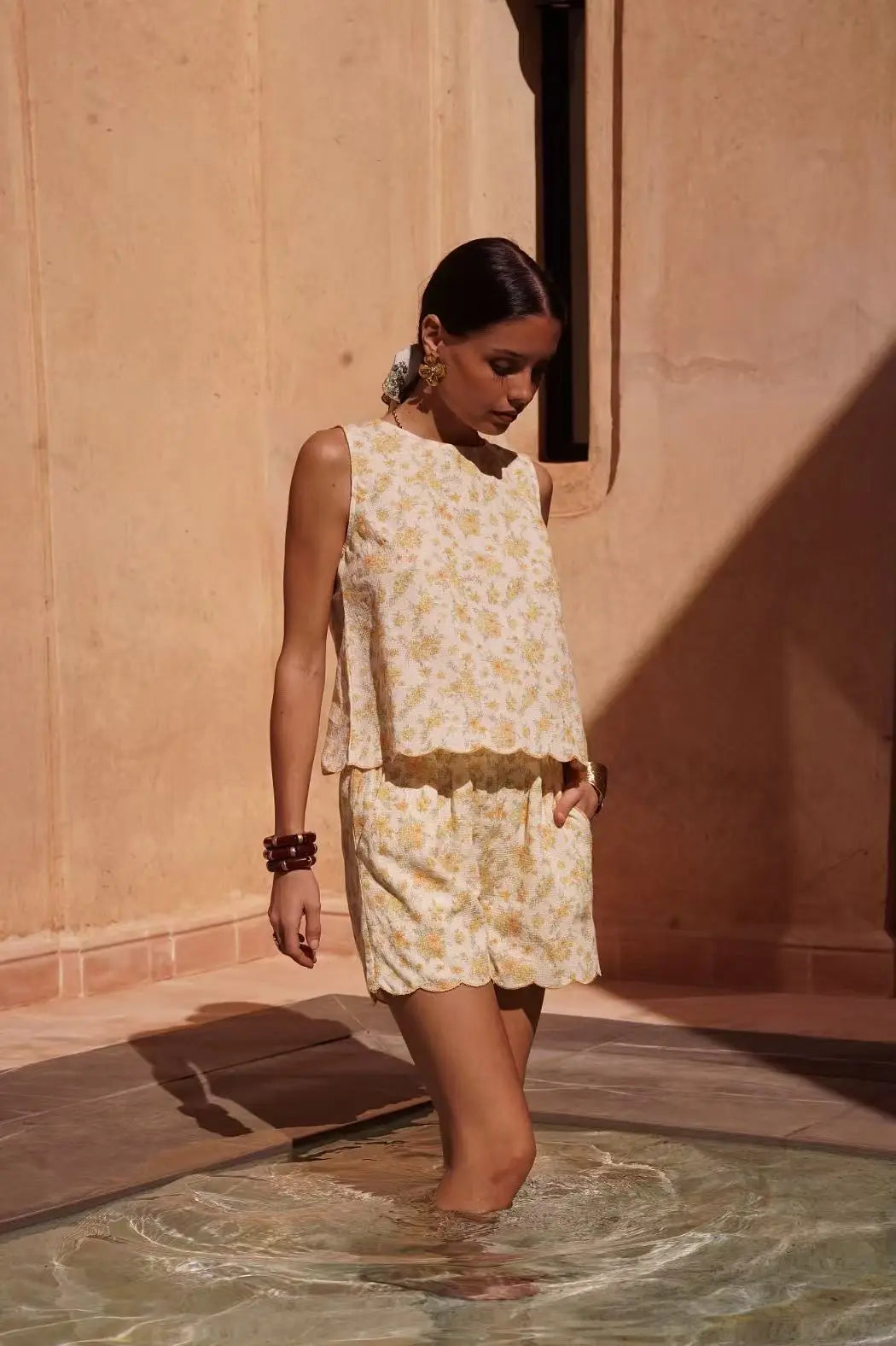 Short Estampado Floral