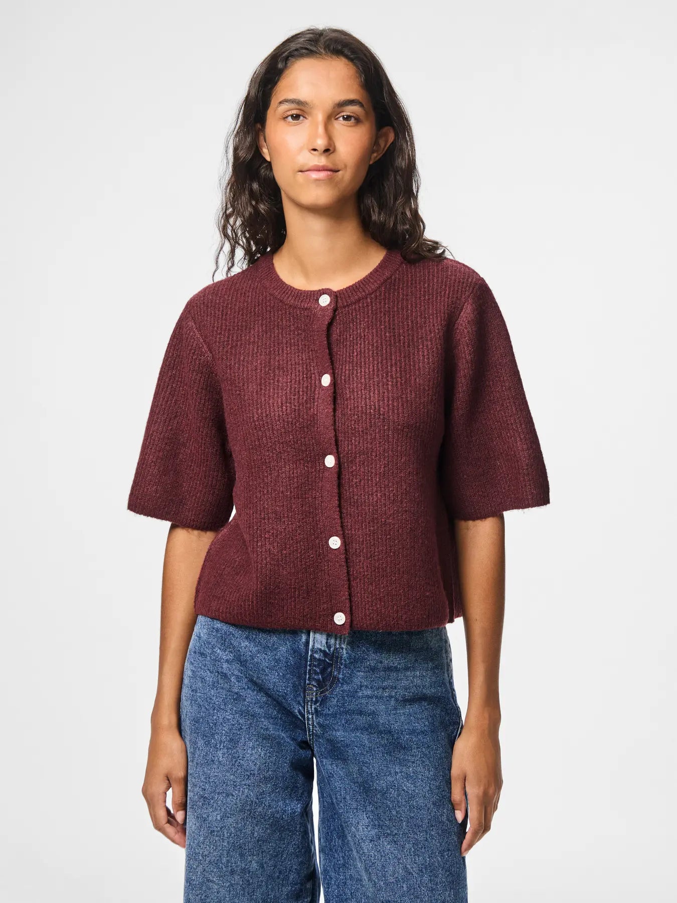 Cardigan Punto Burdeos NOOS