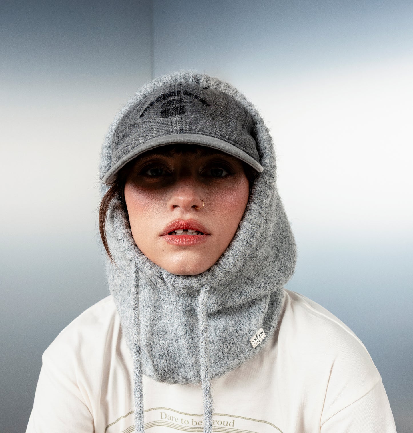 Balaclava Punto Gris