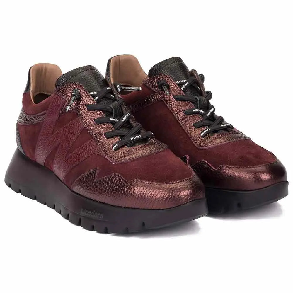 Deportivas Wonders Cobre/Vino