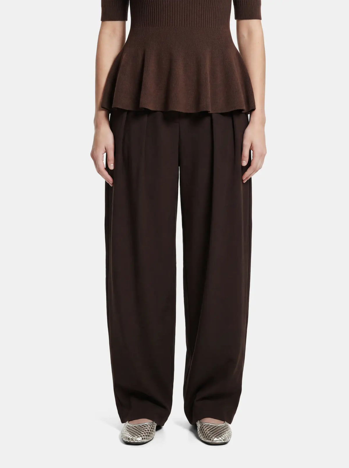 Pantalón Olivia Barrel Marrón NOOS