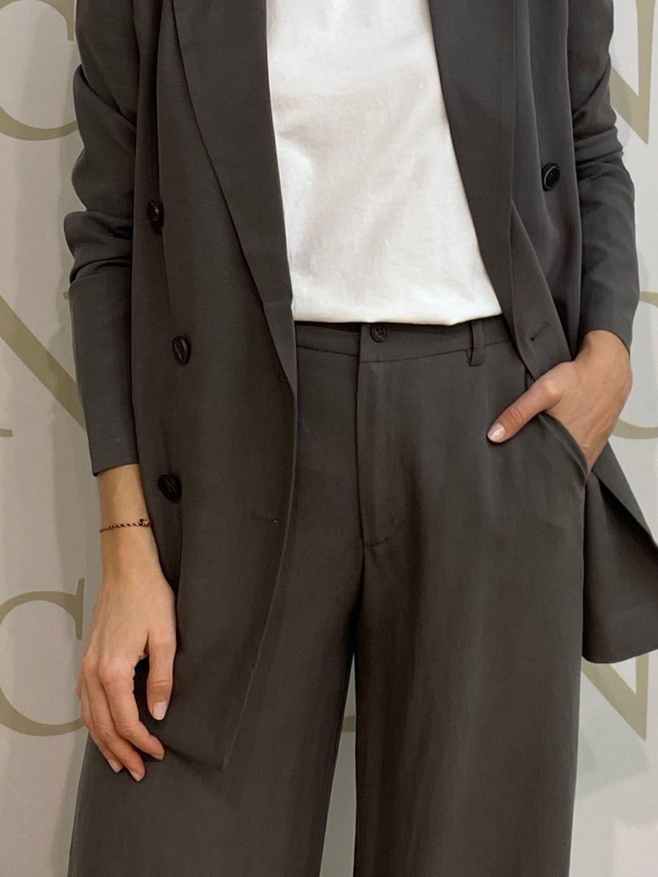 Pantalón Traje Gris