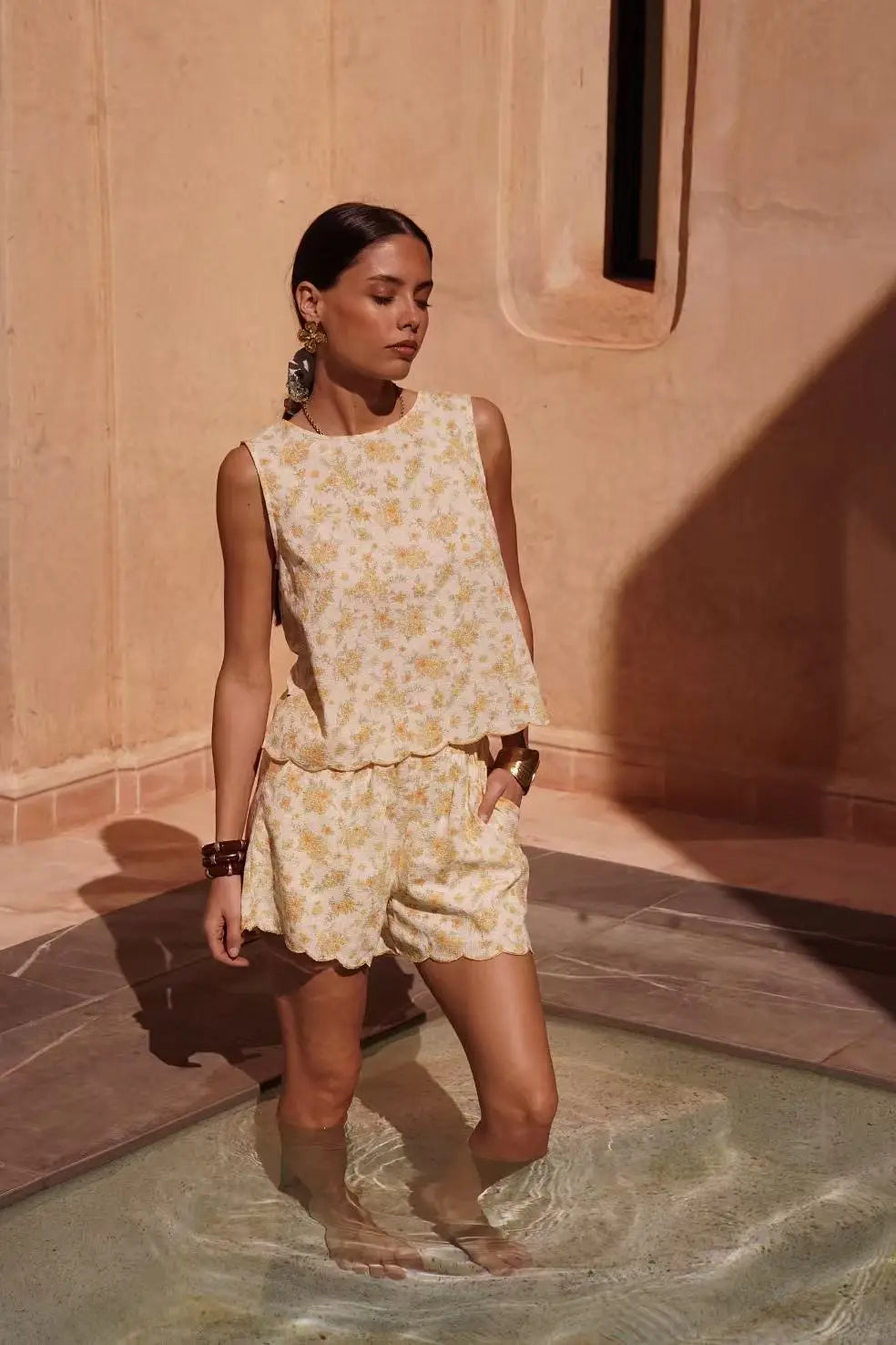 Short Estampado Floral
