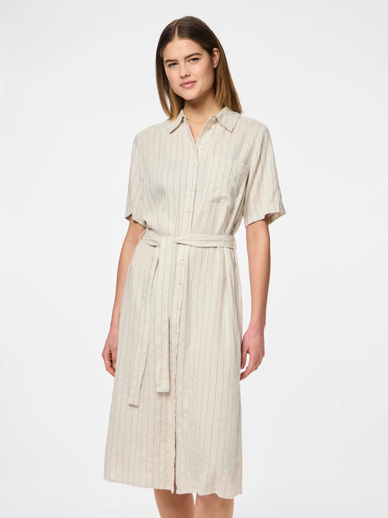 Vestido Crudo Rayas NOOS