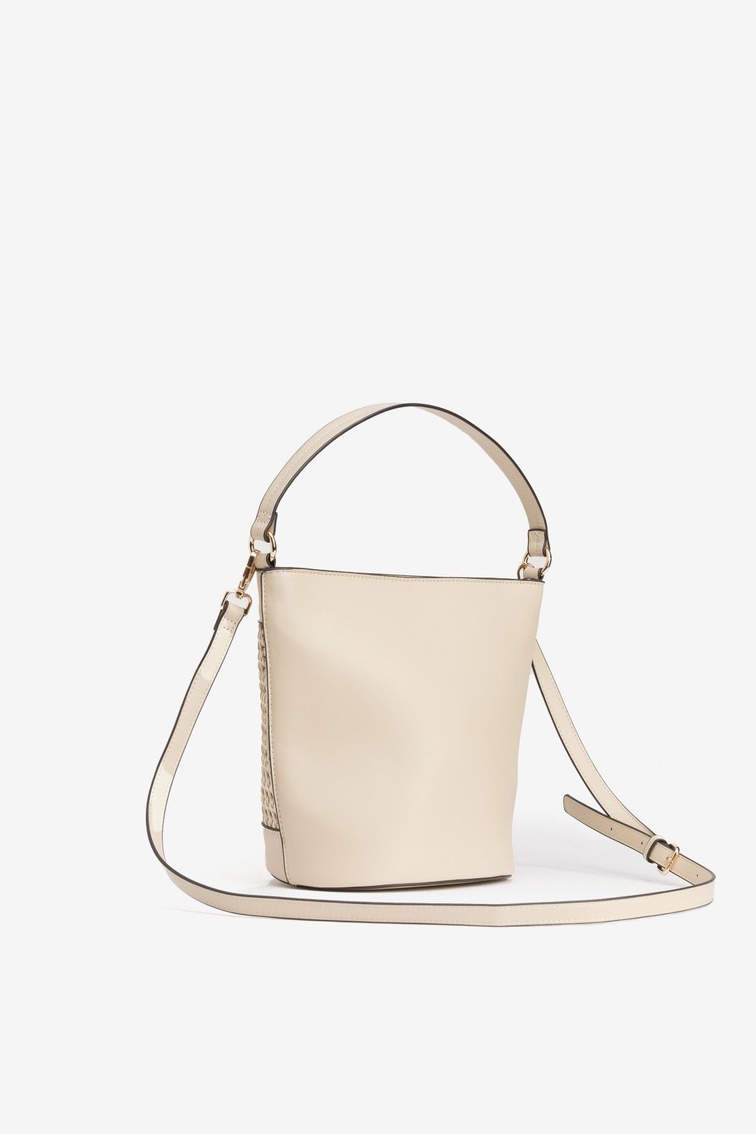 Bolso Bandolera Crema Rafia