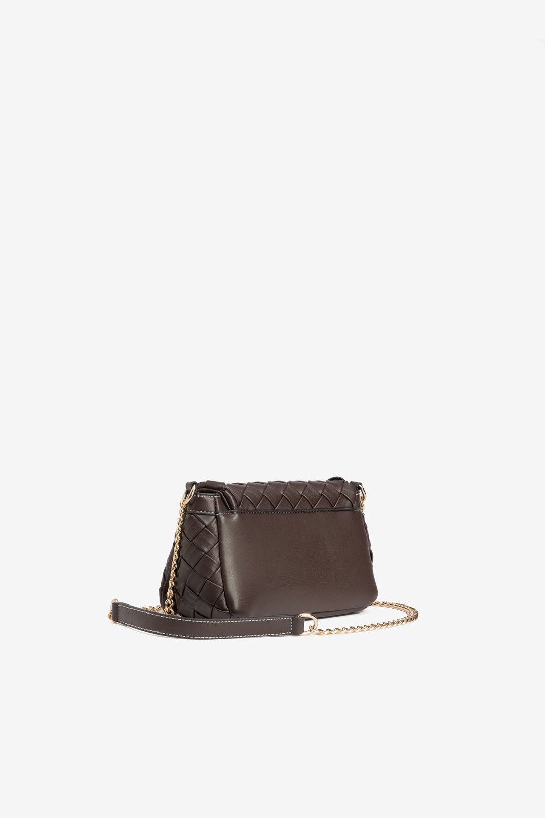 Bolso Bandolera Trenzado Chocolate