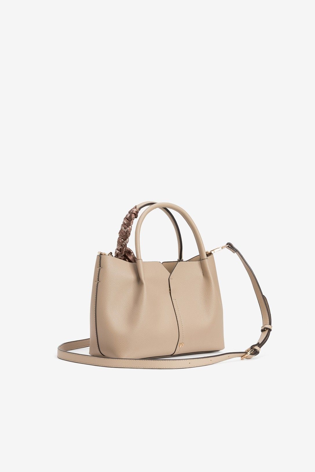 Bolso Beige Pañuelo Marrón
