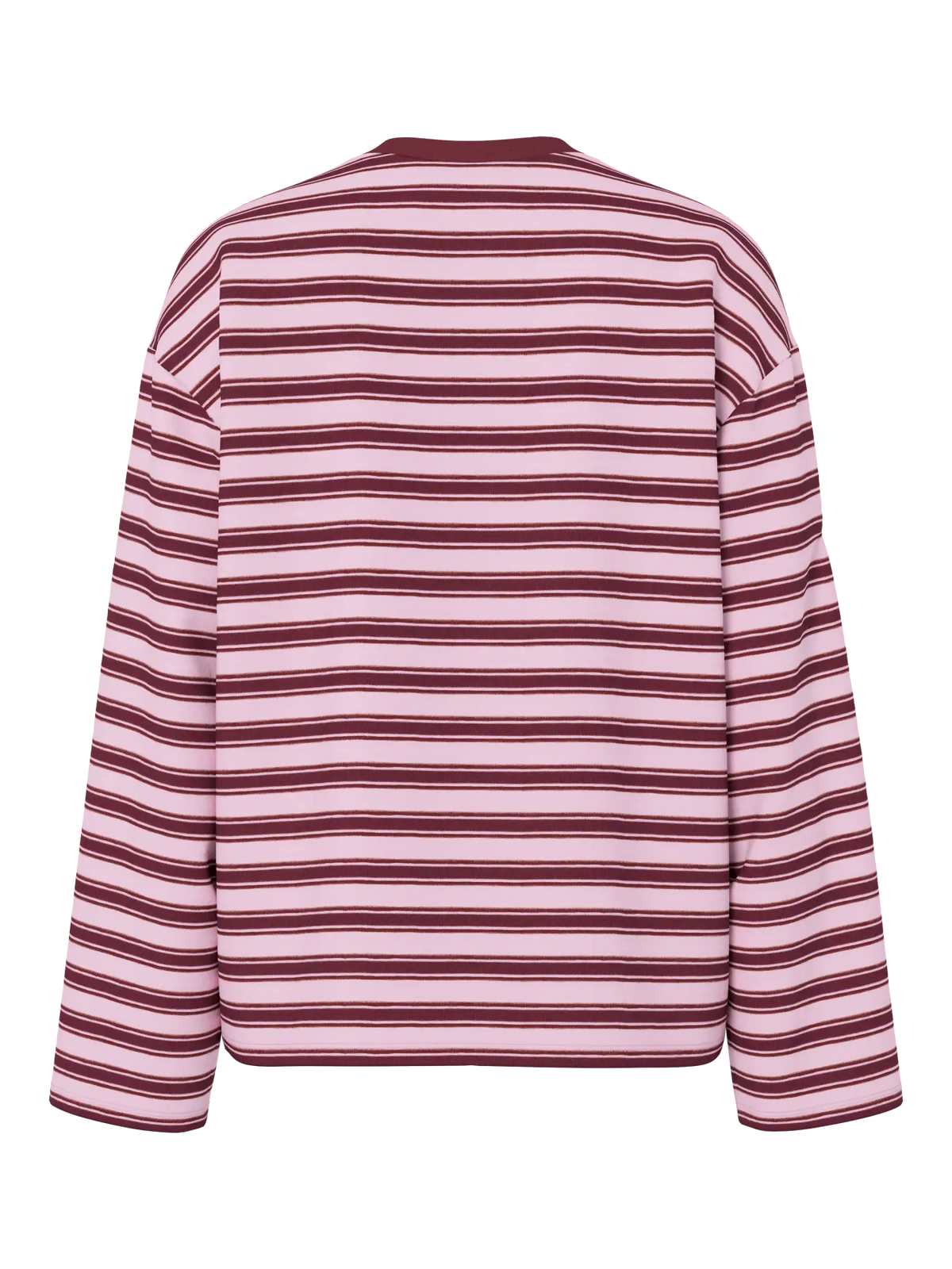 Camiseta Rayas Adie Rosa y Burdeos NOOS