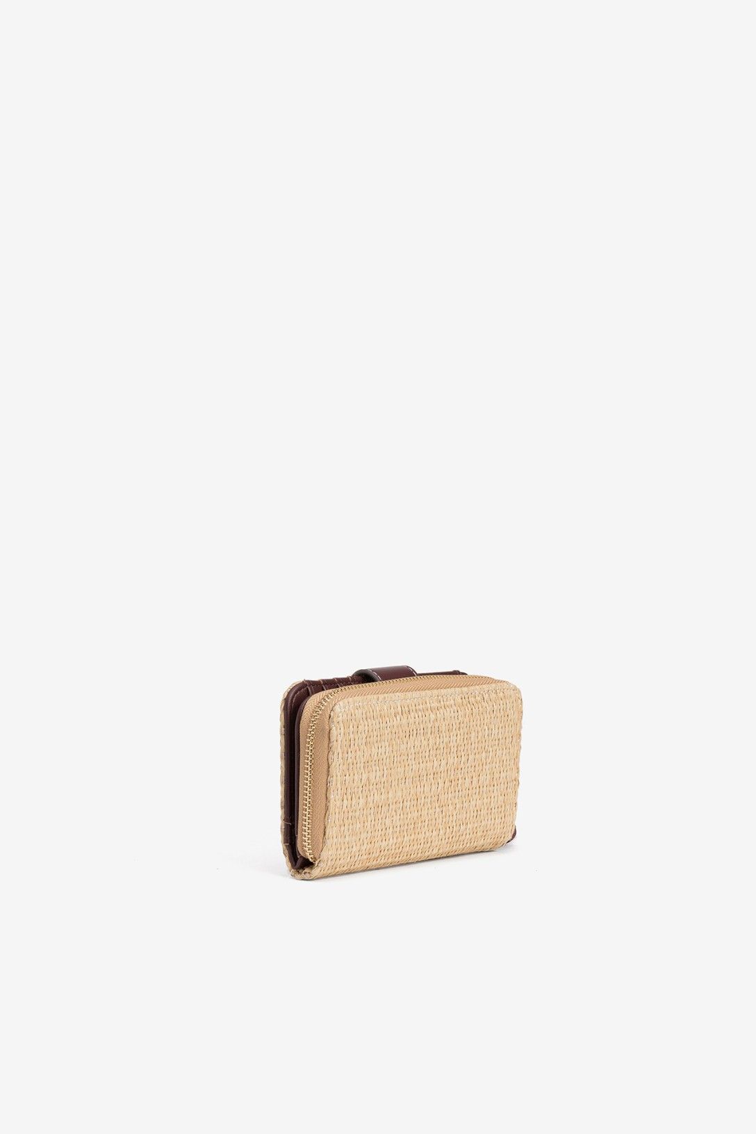 Cartera Rafia Detalle Teja