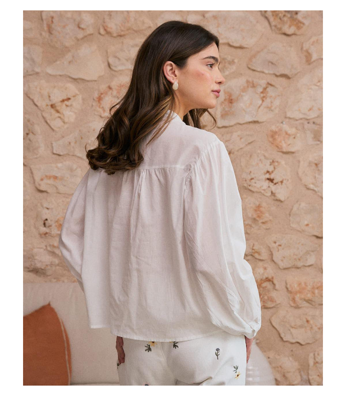 Camisa Bordado Escote Lucinda